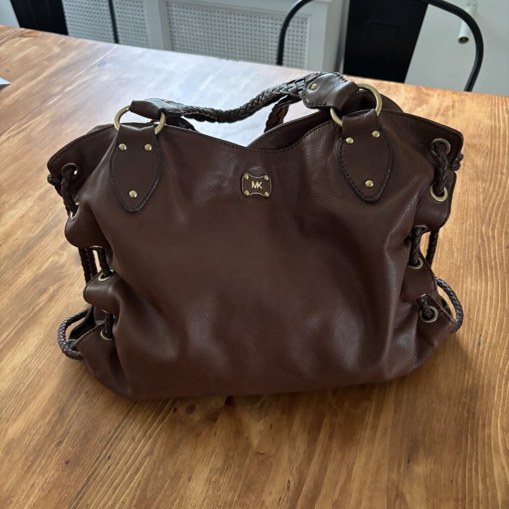 Michael Kors Braided Handle Tote Bag